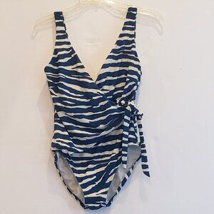 Vince Camuto One Piece blue and white  Swimsuit